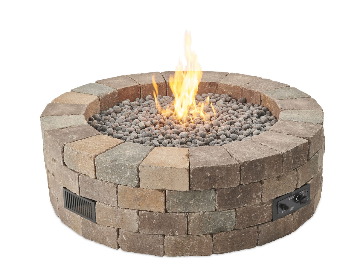 Bronson Block Gas Fire Pit Kit - Viva Alfresco