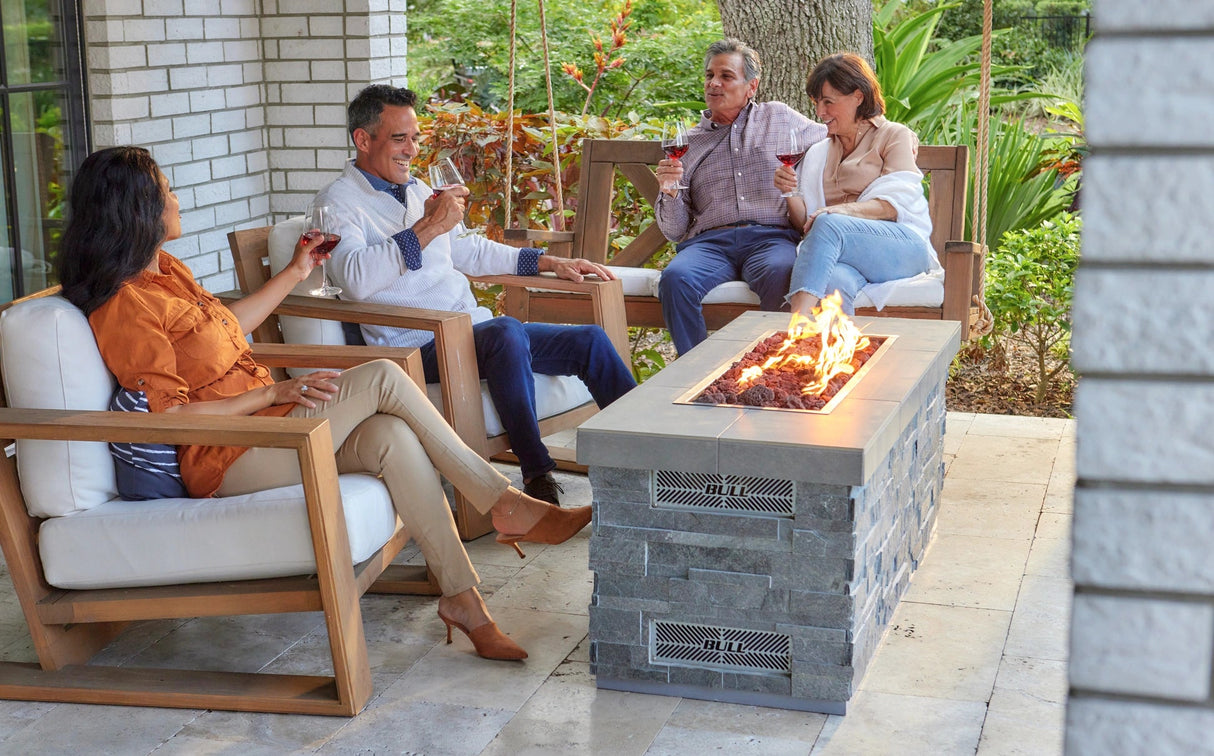 Bull BBQ Fully - Assembled High Profile Slim Rectangle Fire Pit - Viva Alfresco