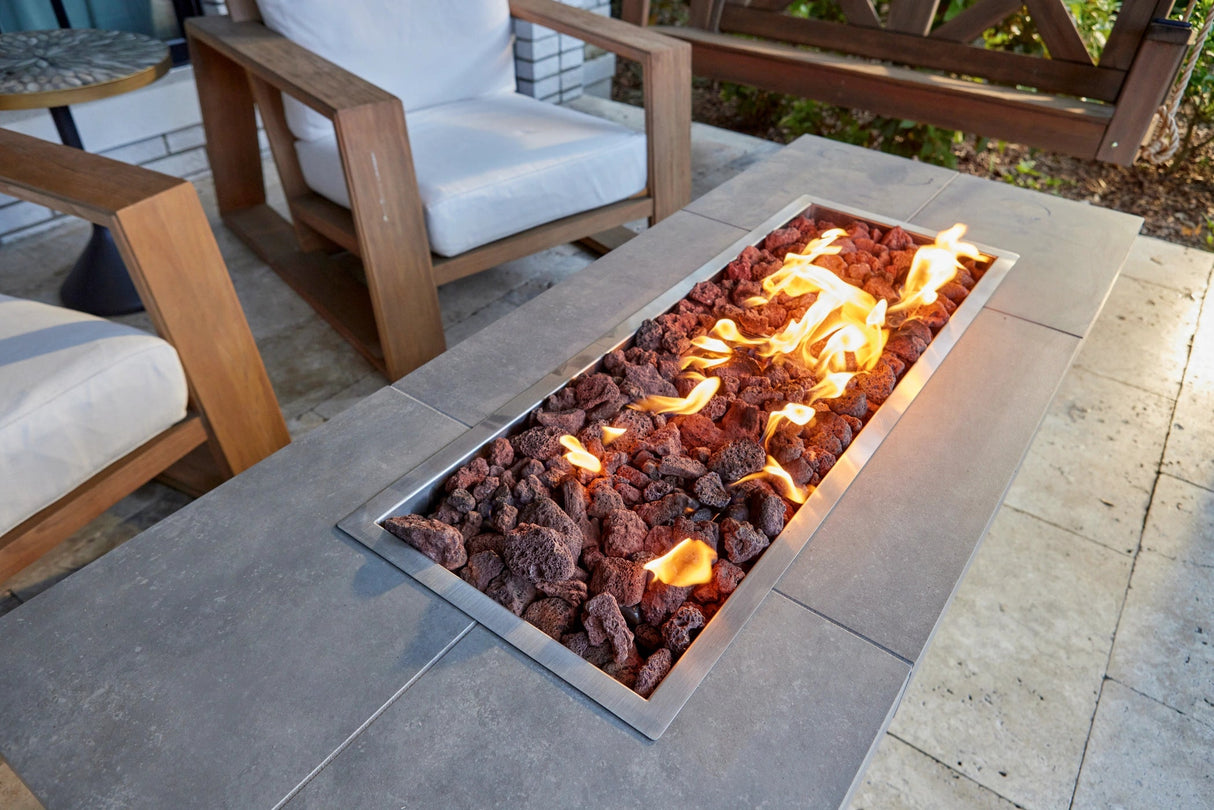 Bull BBQ Fully - Assembled High Profile Slim Rectangle Fire Pit - Viva Alfresco