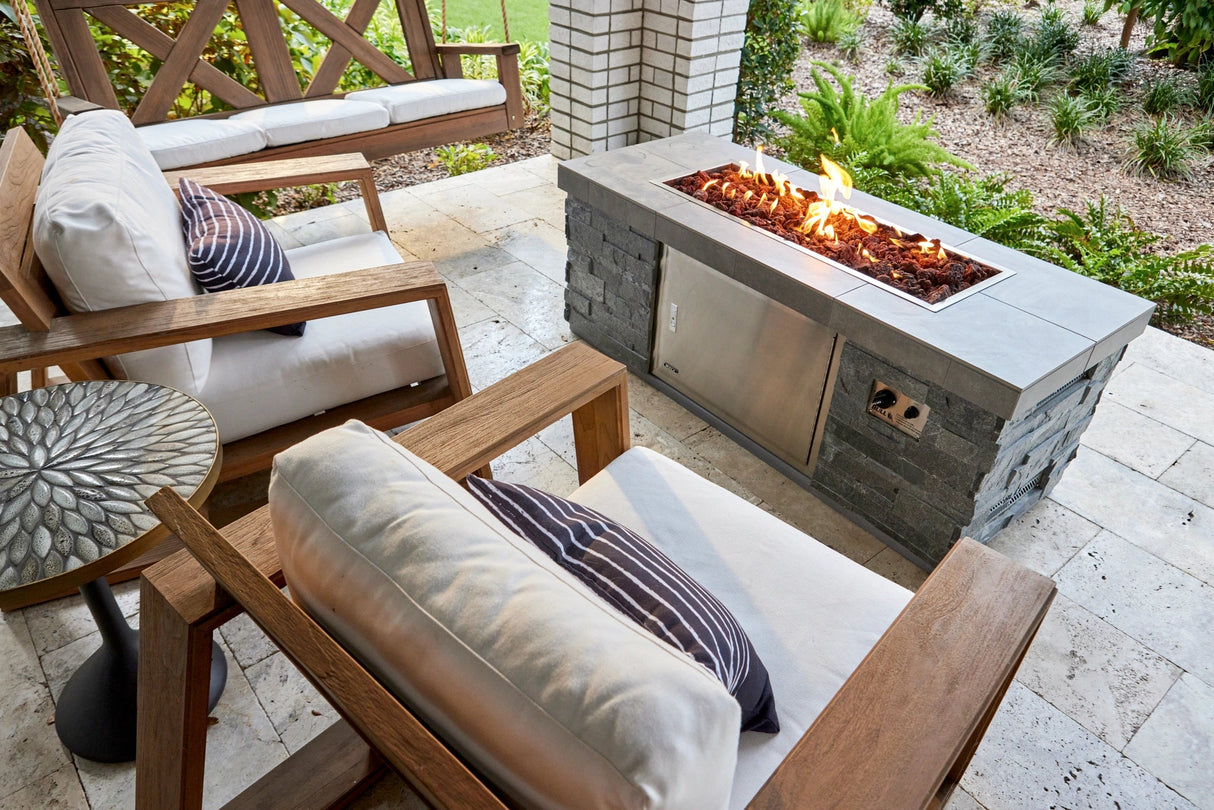 Bull BBQ Fully - Assembled High Profile Slim Rectangle Fire Pit - Viva Alfresco