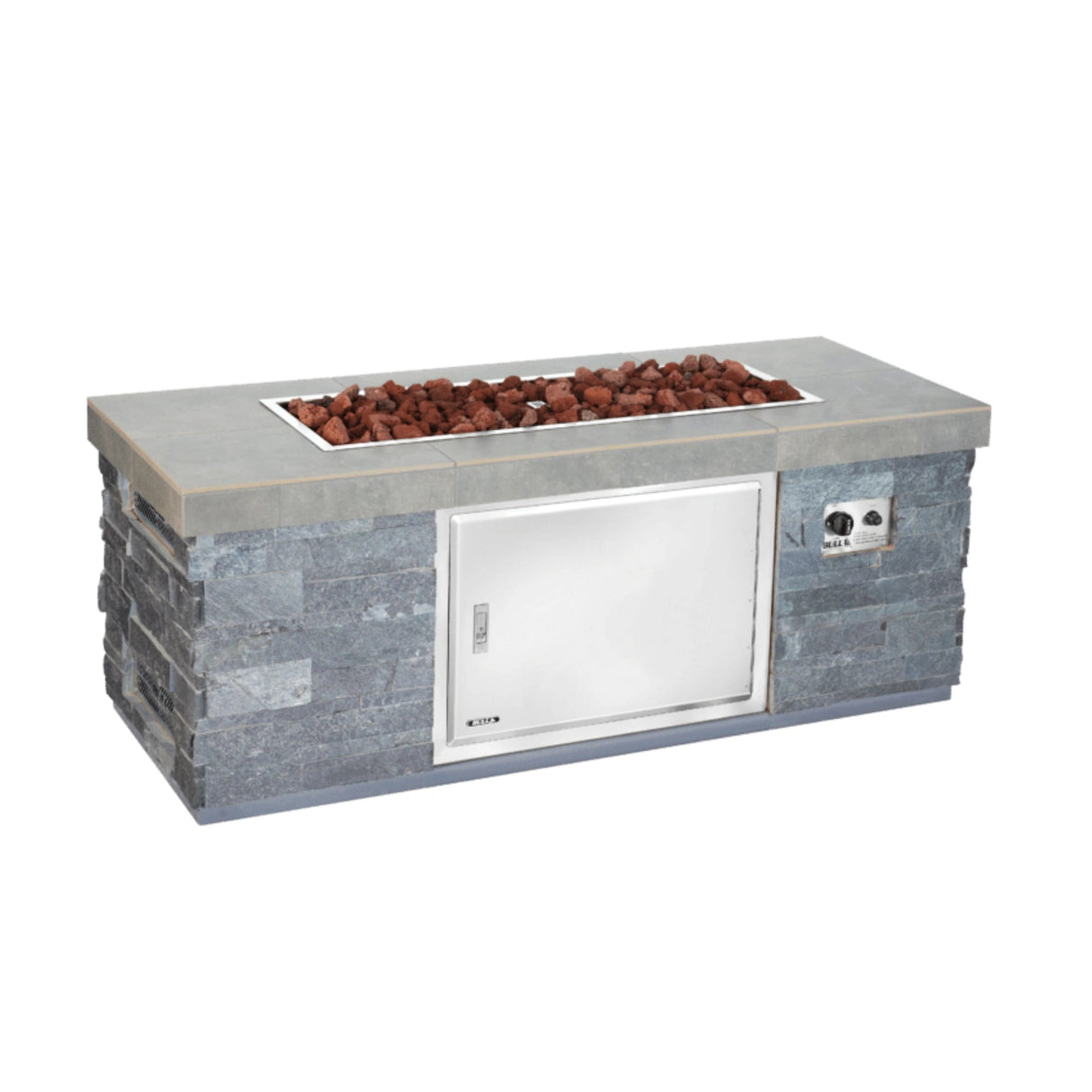 Bull BBQ Fully - Assembled High Profile Slim Rectangle Fire Pit - Viva Alfresco