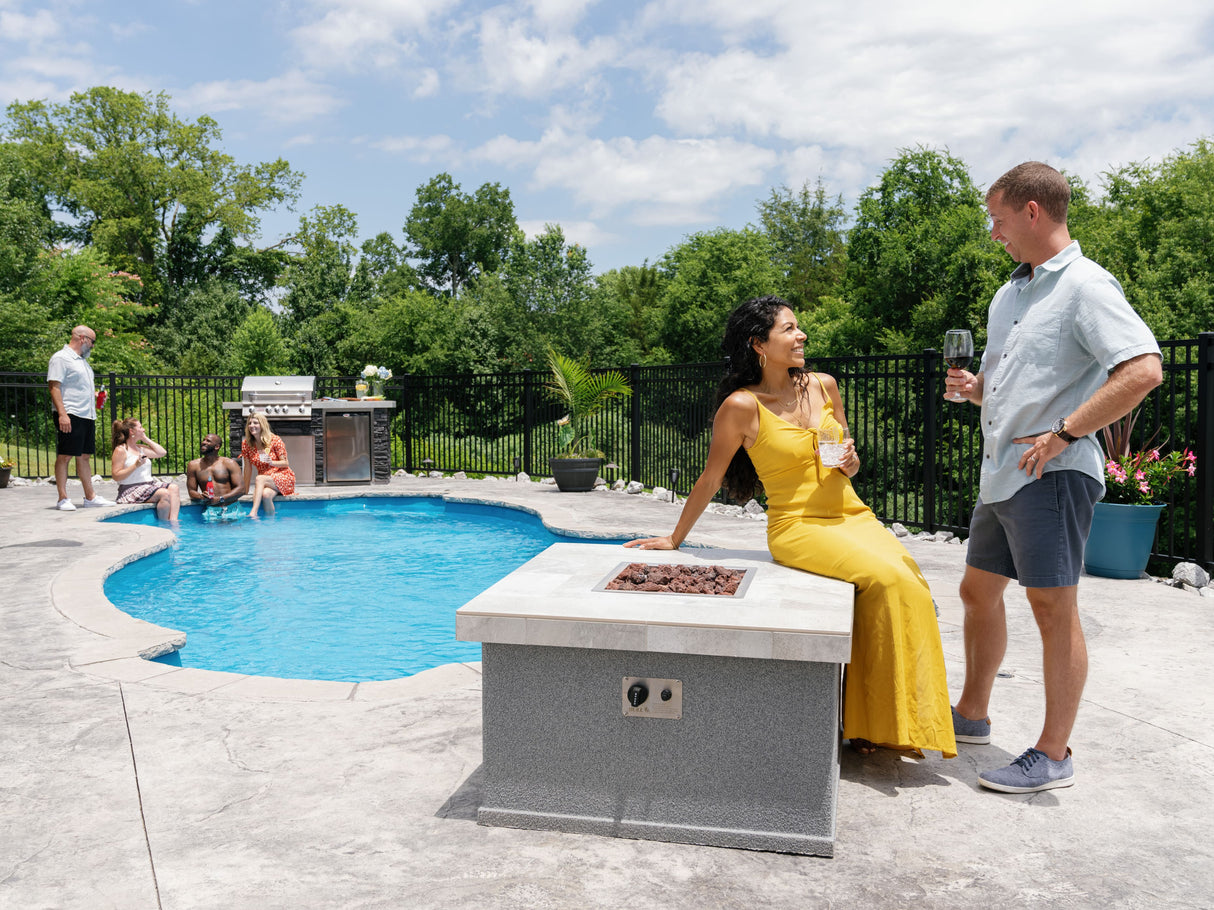 Bull BBQ Fully - Assembled Small Square Fire Pit - Viva Alfresco
