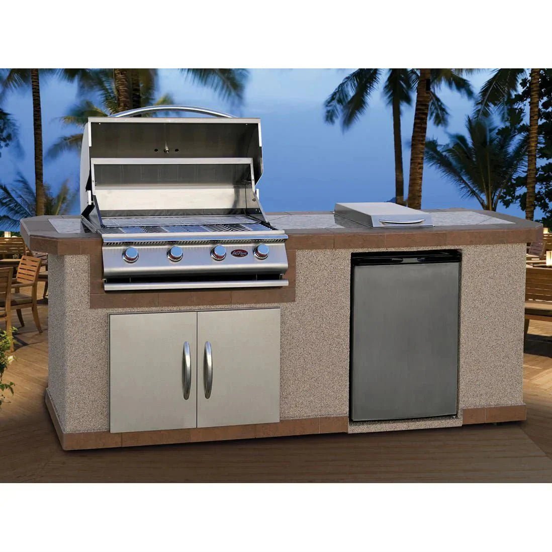 Cal Flame 8 ft. BBQ Island BBK - 801 - Viva Alfresco