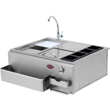 Cal Flame Built - in Bar Center 30 with Sink BBQ07902 - Viva Alfresco