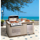Cal Flame Customizable 6 Foot BBQ Island Pavilion PV6004 - Viva Alfresco