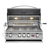 Cal Flame P4 32 Inch 4 Burner Built - In Grill with Rotisserie, Griddle BBQ19P04 - Viva Alfresco
