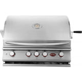 Cal Flame P4 32 Inch 4 Burner Built - In Grill with Rotisserie, Griddle BBQ19P04 - Viva Alfresco