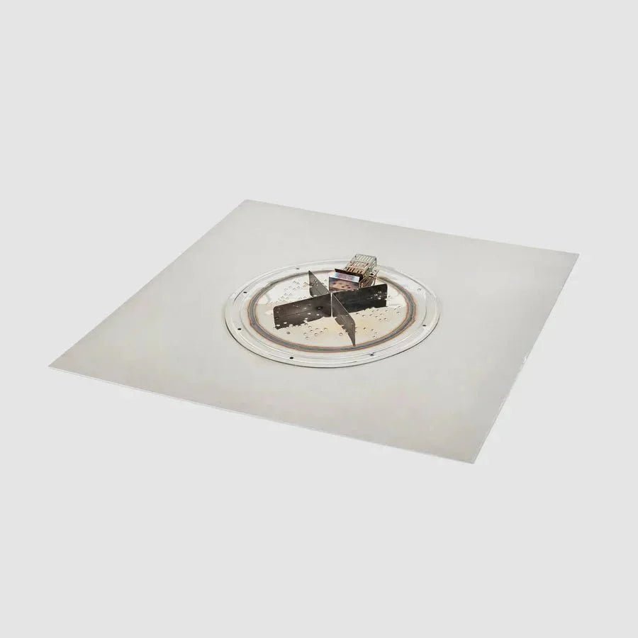 Crystal Fire Plus Round Gas Burner Insert and Plate Kit - Viva Alfresco