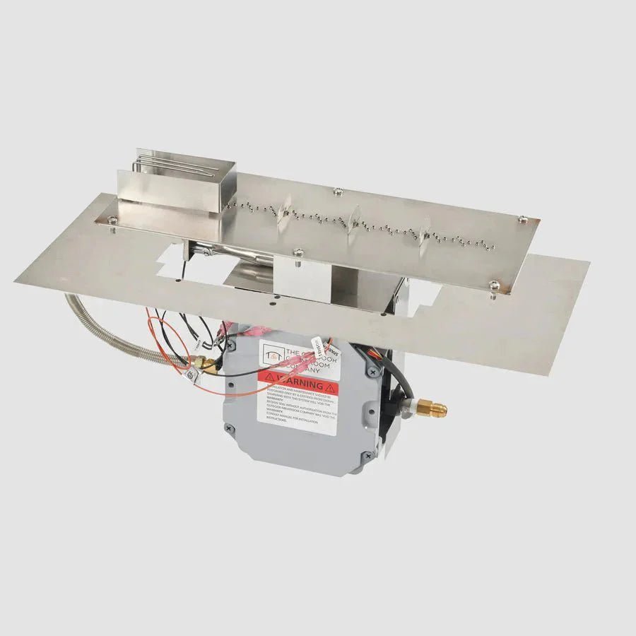 Crystal Fire Plus Round Gas Burner Insert and Plate Kit - Viva Alfresco
