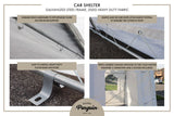 Deluxe Double Car Shelter - Viva Alfresco