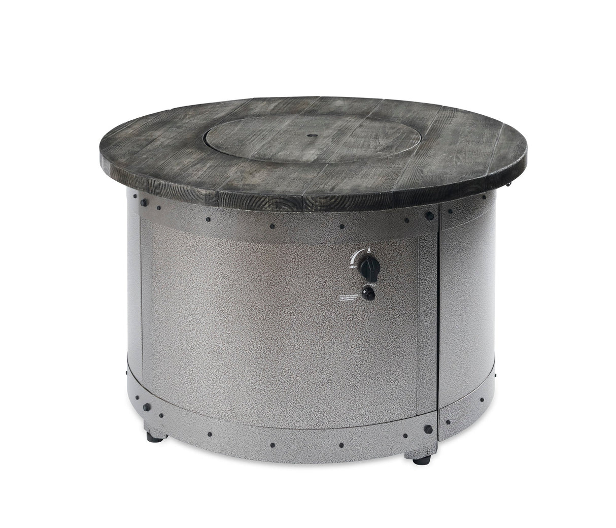 Edison Round Gas Fire Pit Table - Viva Alfresco