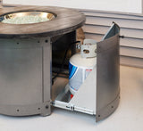Edison Round Gas Fire Pit Table - Viva Alfresco