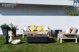 Elementi Bergamo & Lucerne Square Rounded Corner Fire Table - Viva Alfresco