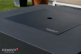 Elementi Bergamo & Lucerne Square Rounded Corner Fire Table - Viva Alfresco