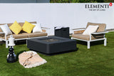 Elementi Bergamo & Lucerne Square Rounded Corner Fire Table - Viva Alfresco