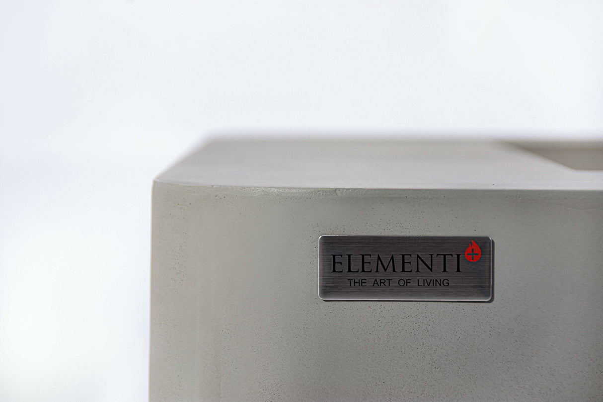 Elementi Bergamo & Lucerne Square Rounded Corner Fire Table - Viva Alfresco