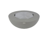 Elementi Lunar Bowl Fire Table - Light Gray - Viva Alfresco