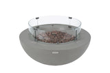 Elementi Lunar Bowl Fire Table - Light Gray - Viva Alfresco