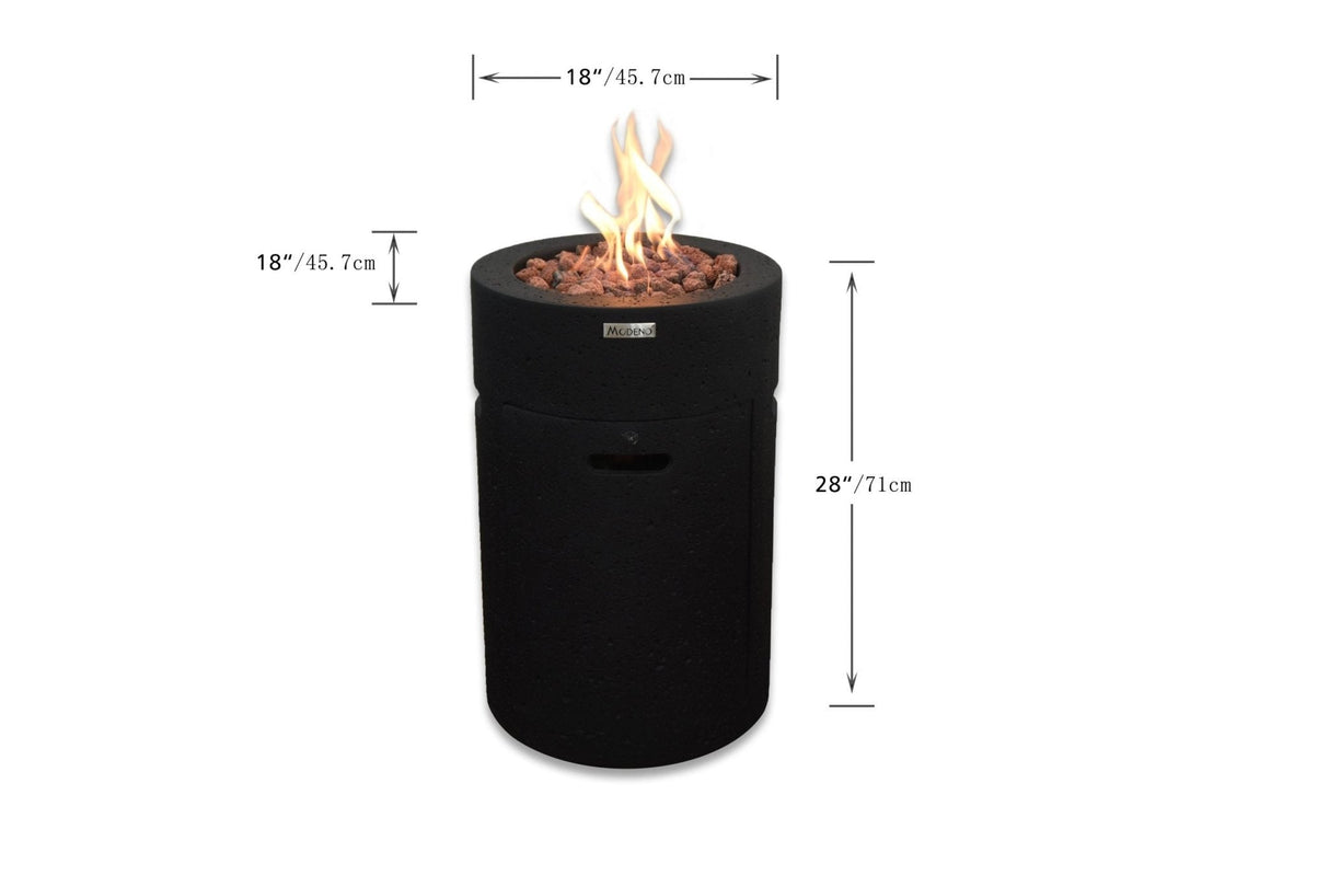 Elementi Modeno Lava Tube Fire Pit - Viva Alfresco