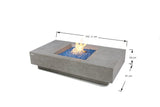 Elementi Monte Carlo & Cannes Carlo Rectangle Fire Table - Viva Alfresco