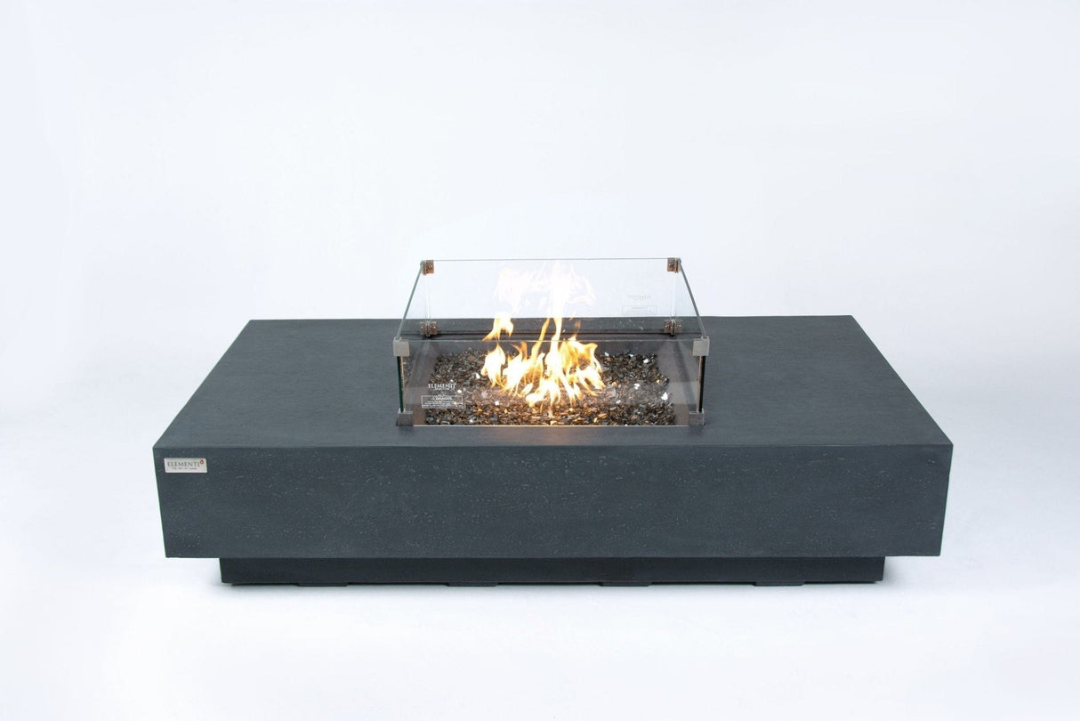 Elementi Monte Carlo & Cannes Carlo Rectangle Fire Table - Viva Alfresco