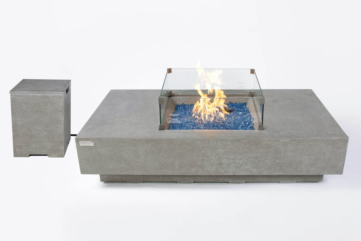 Elementi Monte Carlo & Cannes Carlo Rectangle Fire Table - Viva Alfresco