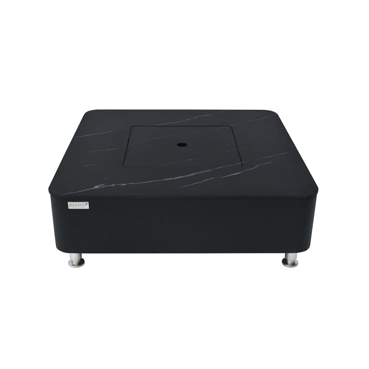 Elementi Plus Annecy Marble Porcelain Fire Table - Viva Alfresco