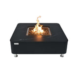 Elementi Plus Annecy Marble Porcelain Fire Table - Viva Alfresco