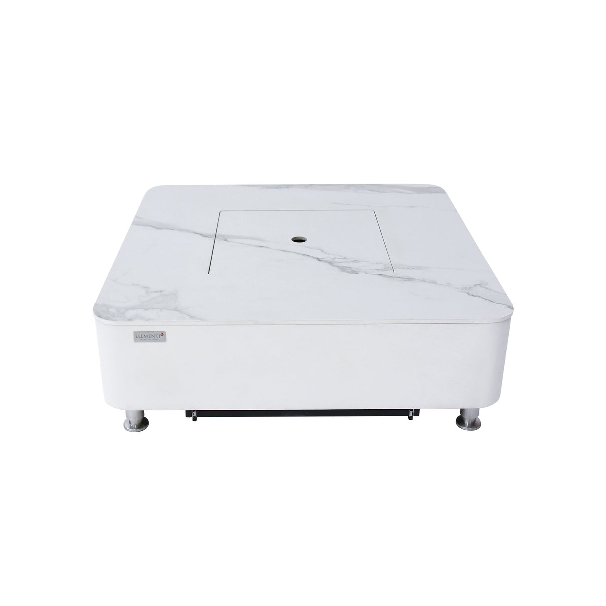 Elementi Plus Annecy Marble Porcelain Fire Table - Viva Alfresco