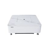 Elementi Plus Annecy Marble Porcelain Fire Table - Viva Alfresco