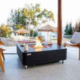 Elementi Plus Annecy Marble Porcelain Fire Table - Viva Alfresco