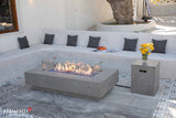 Elementi Riviera & Positano Rectangle Fire Table - Viva Alfresco