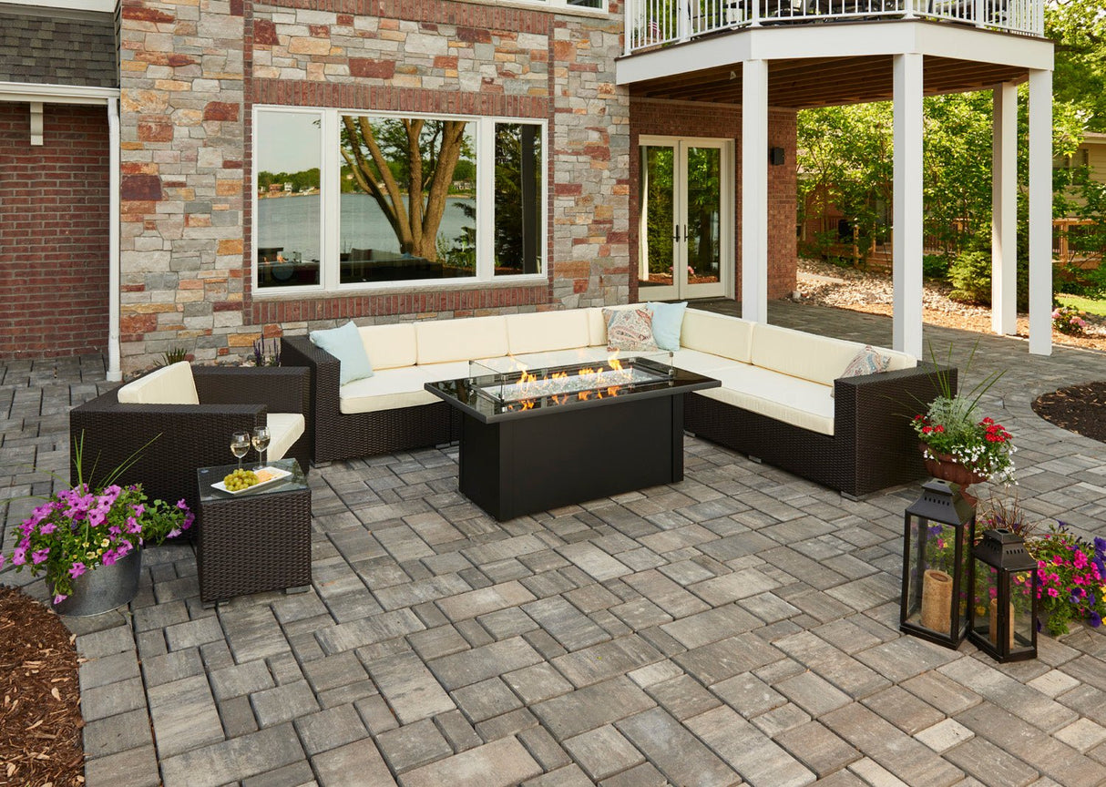Monte Carlo Linear Gas Fire Pit Table - Viva Alfresco