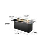 Monte Carlo Linear Gas Fire Pit Table - Viva Alfresco