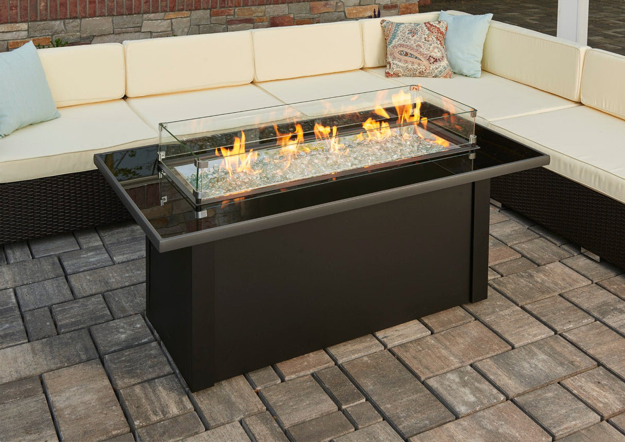 Monte Carlo Linear Gas Fire Pit Table - Viva Alfresco