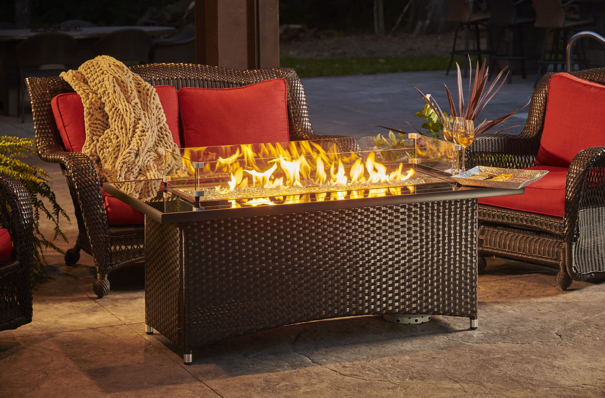 Montego Linear Gas Fire Pit Table - Viva Alfresco