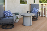 Stonefire Round Gas Fire Pit Table - Viva Alfresco