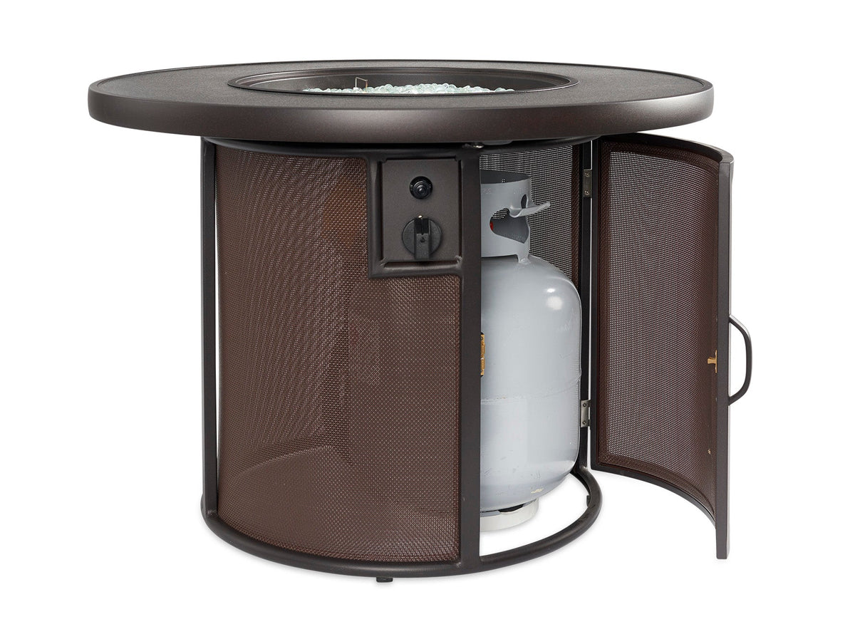 Stonefire Round Gas Fire Pit Table - Viva Alfresco