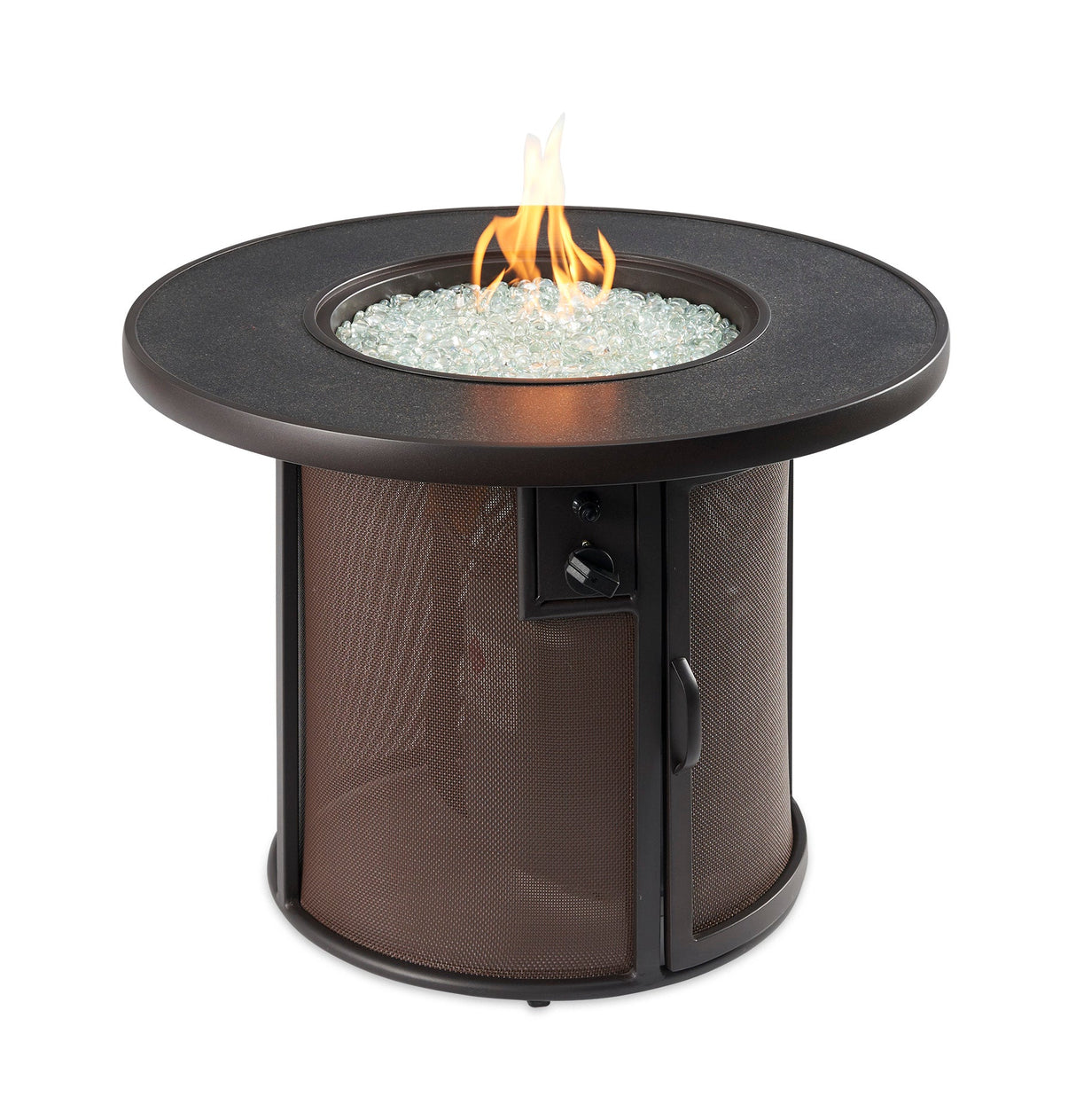 Stonefire Round Gas Fire Pit Table - Viva Alfresco