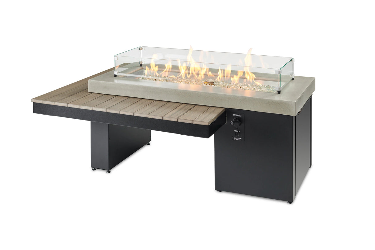 Uptown Linear Gas Fire Pit Table - Viva Alfresco